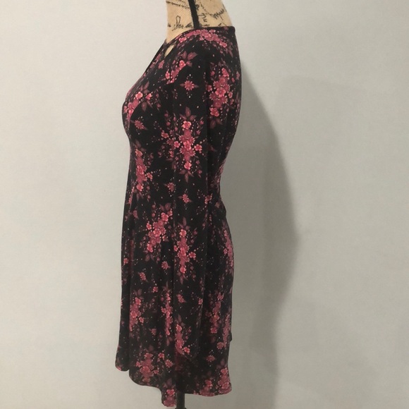 Long sleeve skater dress stretchy - Picture 3 of 4